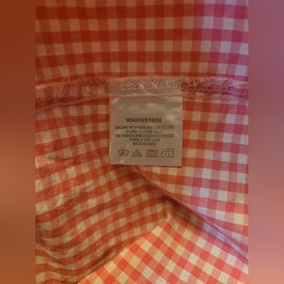 Wrangler Pearl Snap Western‎ Shirt Pink And White Gingham Plaid Size XL - Picture 4 of 14